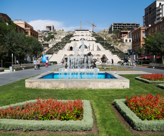 Sightseeing Tour in Yerevan, Republic square, Opera House, Cascade complex, overnight in Yerevan